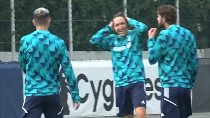 Juve-Maccabi, Chiesa si allena in gruppo
