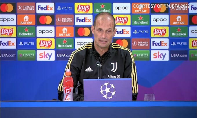 Allegri: "Da amante dei gesti tecnici lo ringrazio"