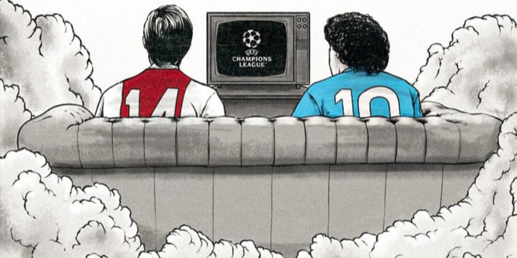 Ajax-Napoli, Cruijff e Maradona insieme: l'emozionante omaggio social