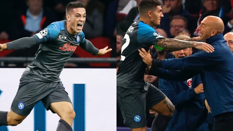 Napoli, sei sberle all'Ajax: show ad Amsterdam