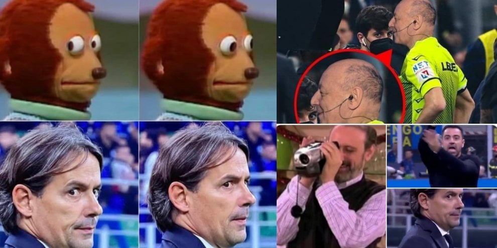 Inter-Barcellona, Inzaghi diventa un meme virale sui social