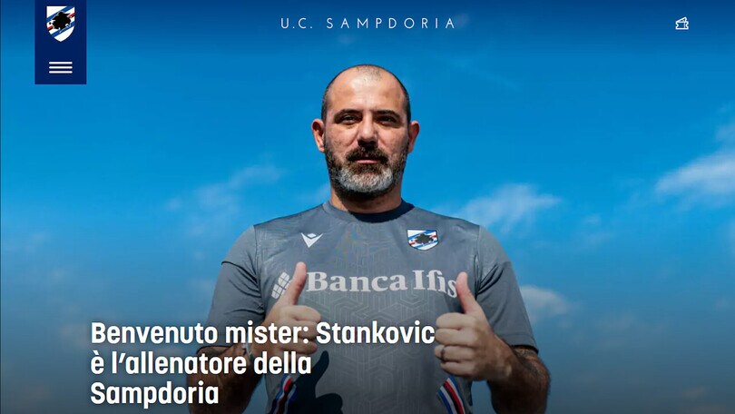 Sampdoria, Stankovic è il nuovo allenatore