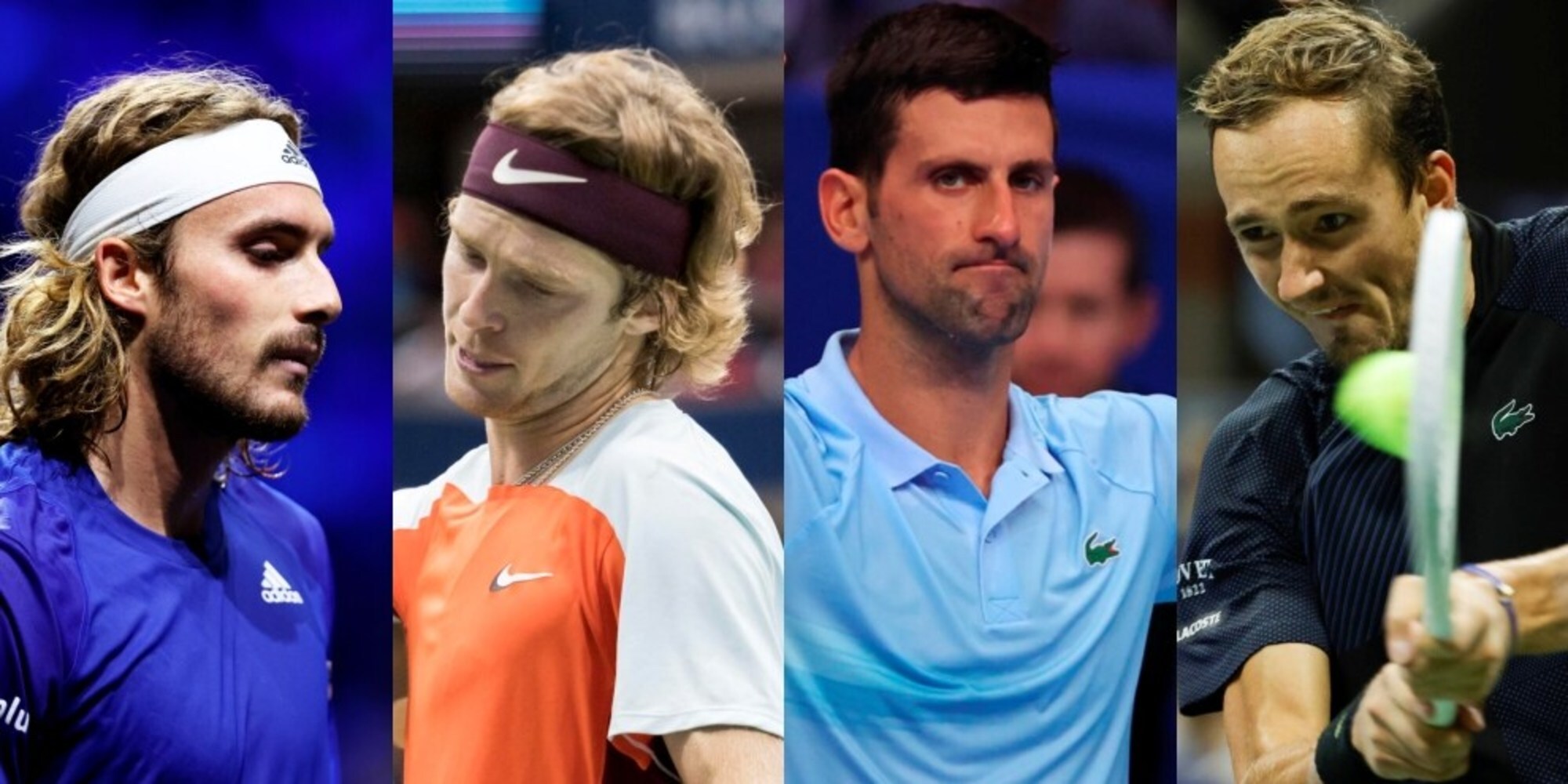 Tennis, verso le Atp Finals di Torino: Rublev-Tsitsipas e Djokovic-Medvedev ad Astana