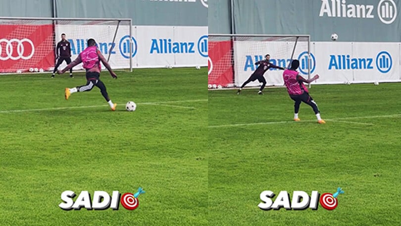 Sadio Mané, che gol incredibile durante l’allenamento