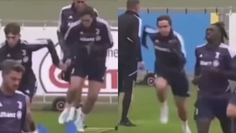 Chiesa, che scatti in allenamento! La Juve ritrova la sua freccia