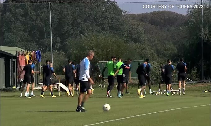 Napoli, rifinitura in vista dell'Ajax