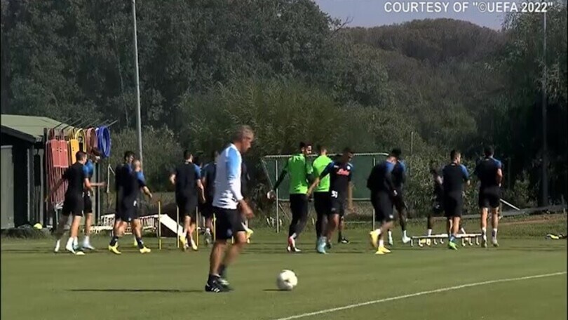 Napoli, rifinitura in vista dell'Ajax