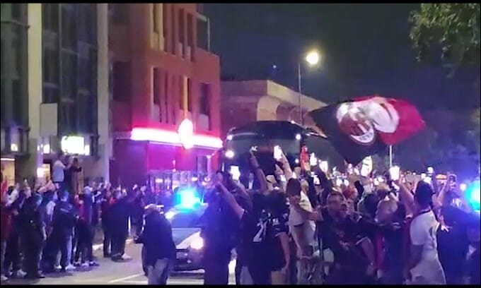 Milan-Chelsea: ecco il pullman dei rossoneri