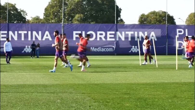 Conference League, l'allenamento della Fiorentina alla vigilia della gara contro gli Hearts