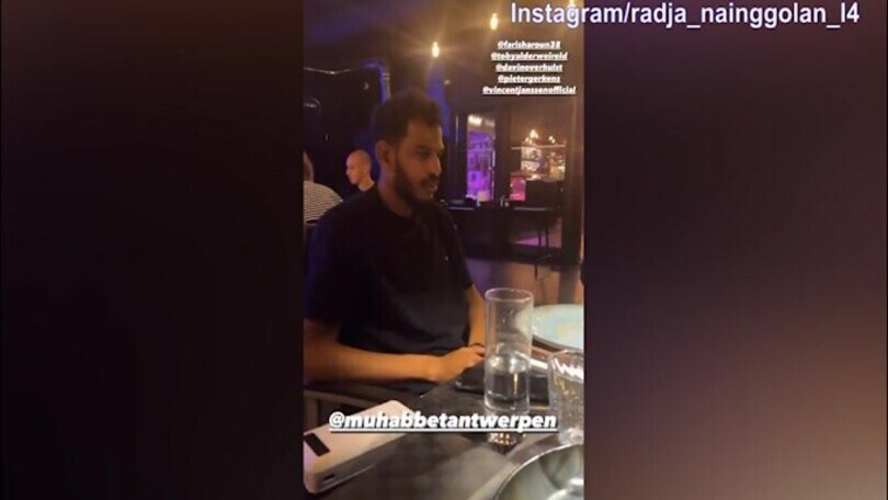 Guai in Belgio per Nainggolan? Lui intanto mangia e si rilassa con amici