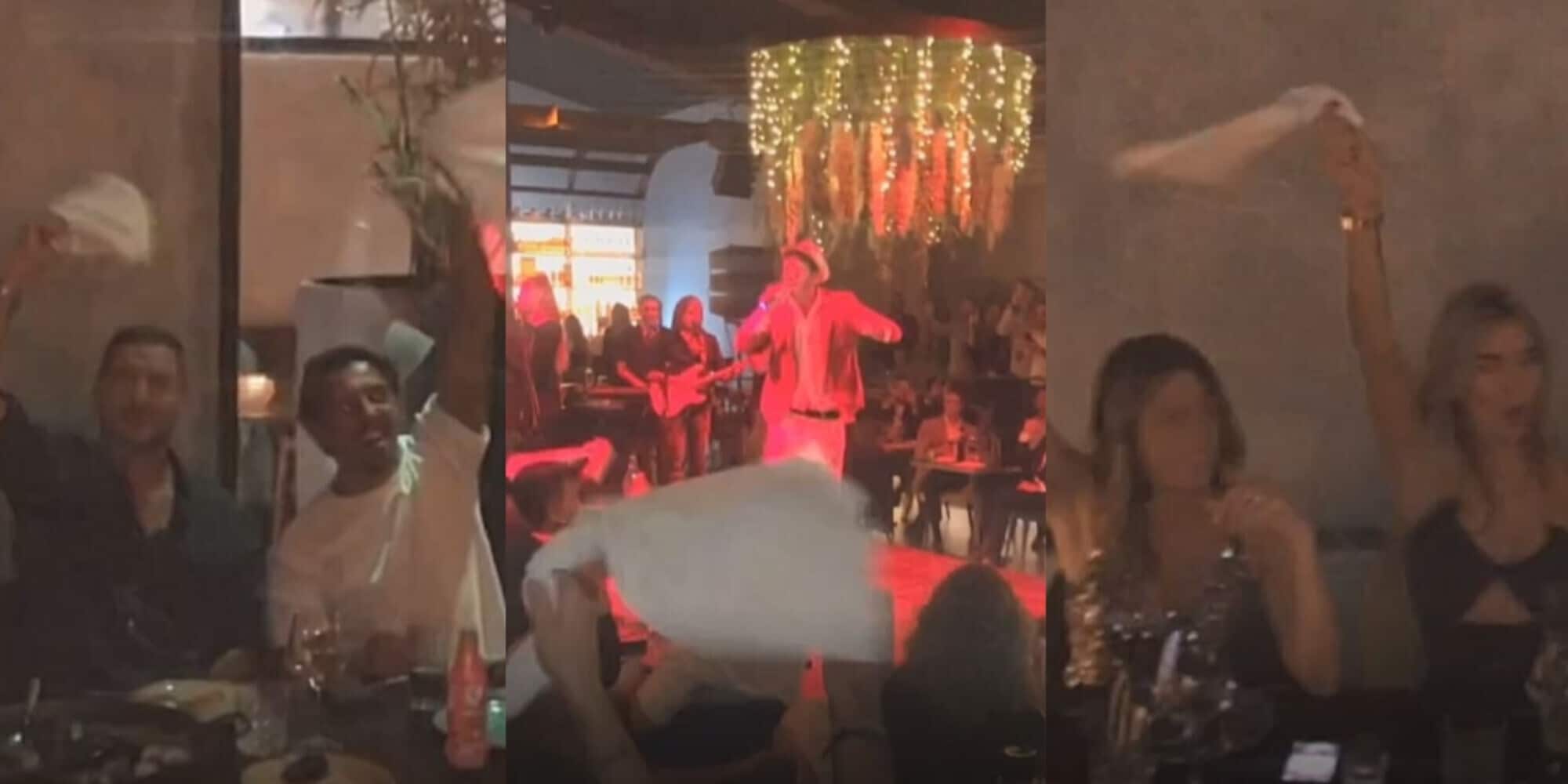 Un Totti alla Napoli mai visto: con Noemi canzoni e fazzolettata VIDEO