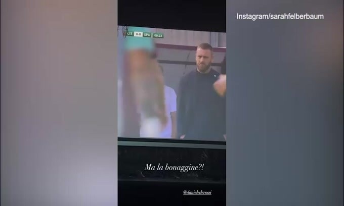 Esordio per De Rossi, il messaggio della moglie dalla tribuna