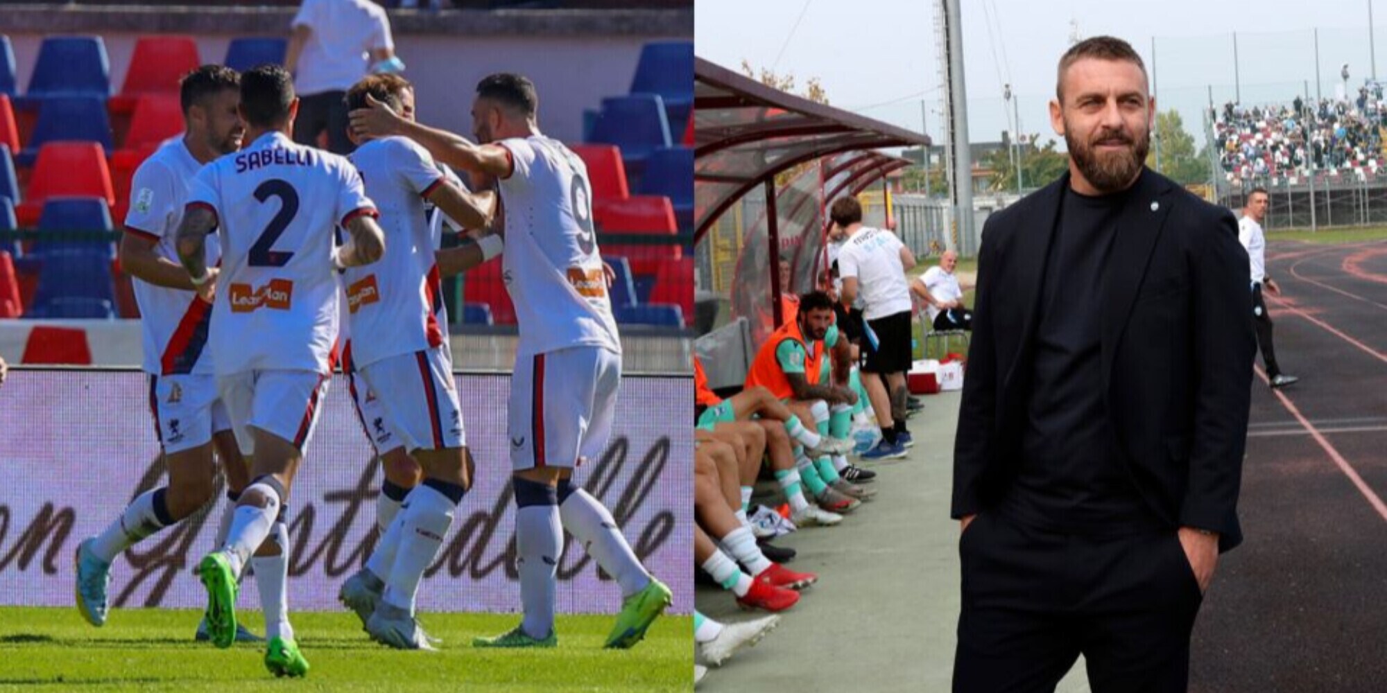 Gioia Genoa e Parma. De Rossi pari, Cannavaro choc!