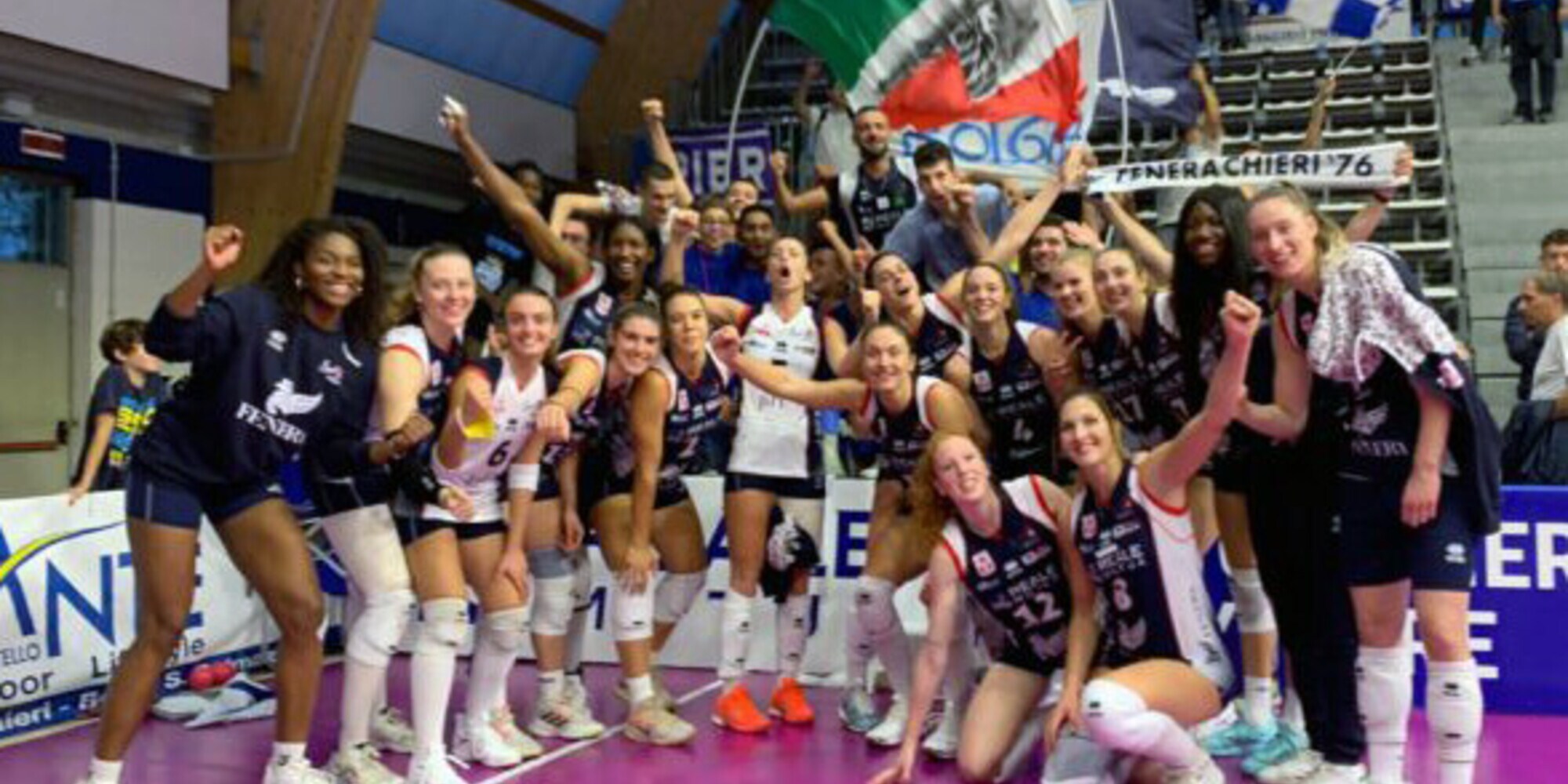 La Reale Mutua Fenera Chieri ’76 batte l’RC Cannes, vince la WEVZA Cup e si qualifica per la Challenge Cup