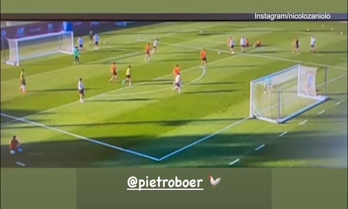 Zaniolo scalda i motori, super gol e sfottò a Boer!