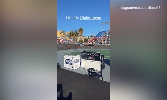 Napoli, Politano all'ATP 250 ad assistere al match di Fognini