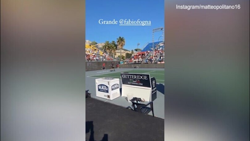 Napoli, Politano all'ATP 250 ad assistere al match di Fognini
