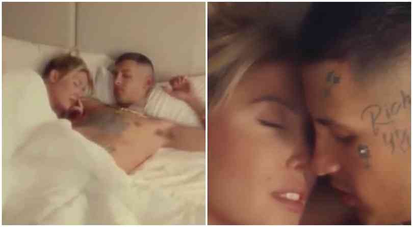 FOTO Wanda Nara e L-Gante a letto insieme