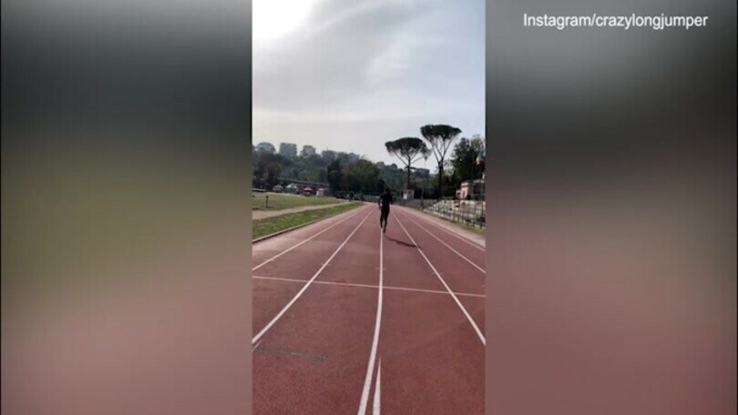 Marcell Jacobs, l'allenamento è trap!