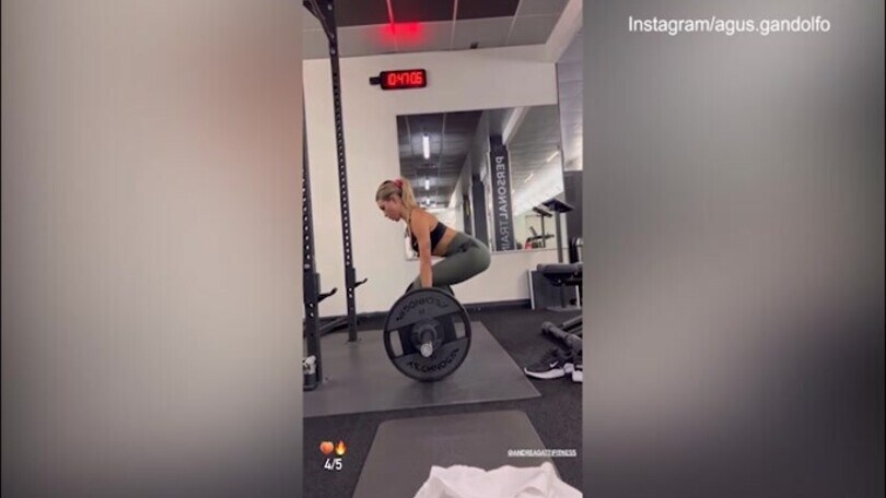 Agustina passione gimnasia...e Lautaro apprezza!