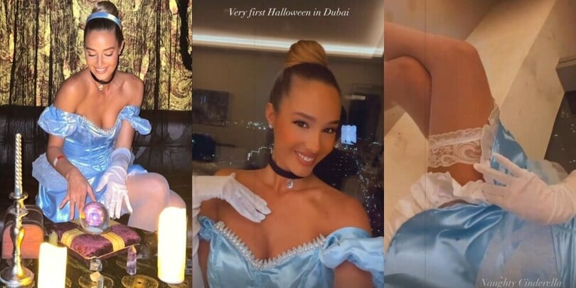 Vicky Vargarella: l'Halloween sexy a Dubai di lady Pellè