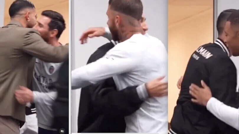 Juventus, quegli abbracci tra Paredes, Di Maria, Messi, Mbappé e Verratti