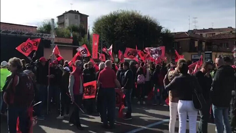 A Chivasso una piazza tutta rossa per Bagnaia