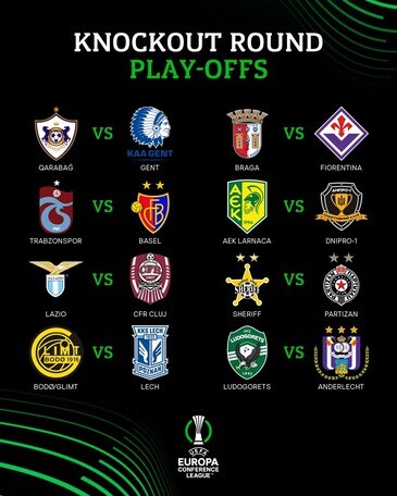 Sorteggi Conference League: la Lazio pesca il Cluj, la Fiorentina lo Sporting Braga