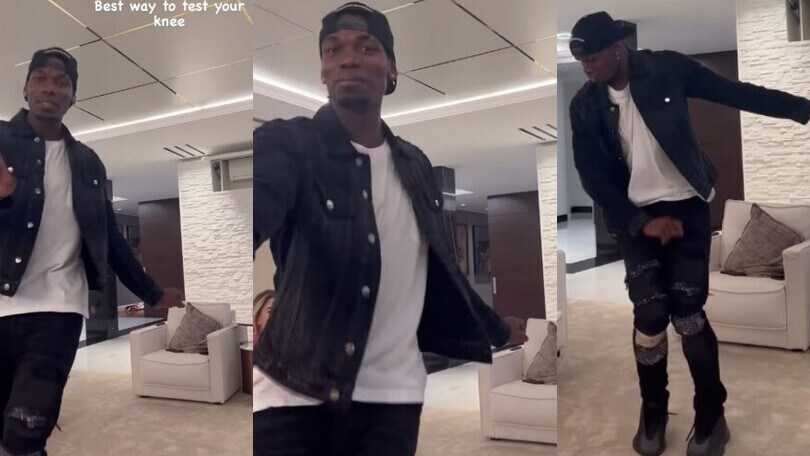 Juventus, Pogba scatenato: balla e scherza sull'infortunio