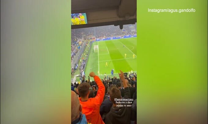"Bailecito y shot": Agustina dalla tribuna svela l'esultanza di Lautaro