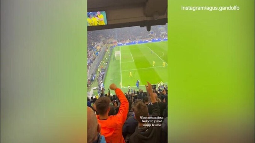 "Bailecito y shot": Agustina dalla tribuna svela l'esultanza di Lautaro
