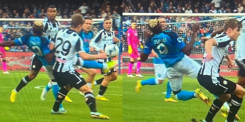 Napoli-Udinese, Bijol durissimo su Osimhen: neanche ammonito