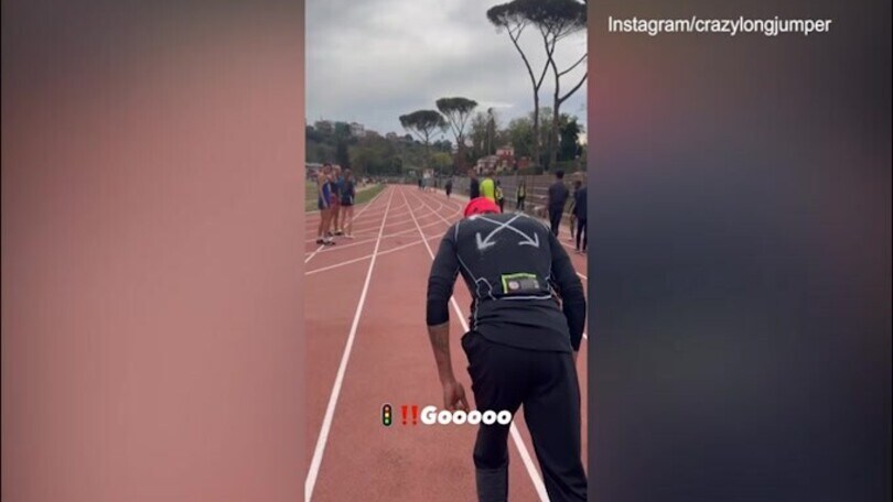 Marcell Jacobs accelera: il video dello scatto