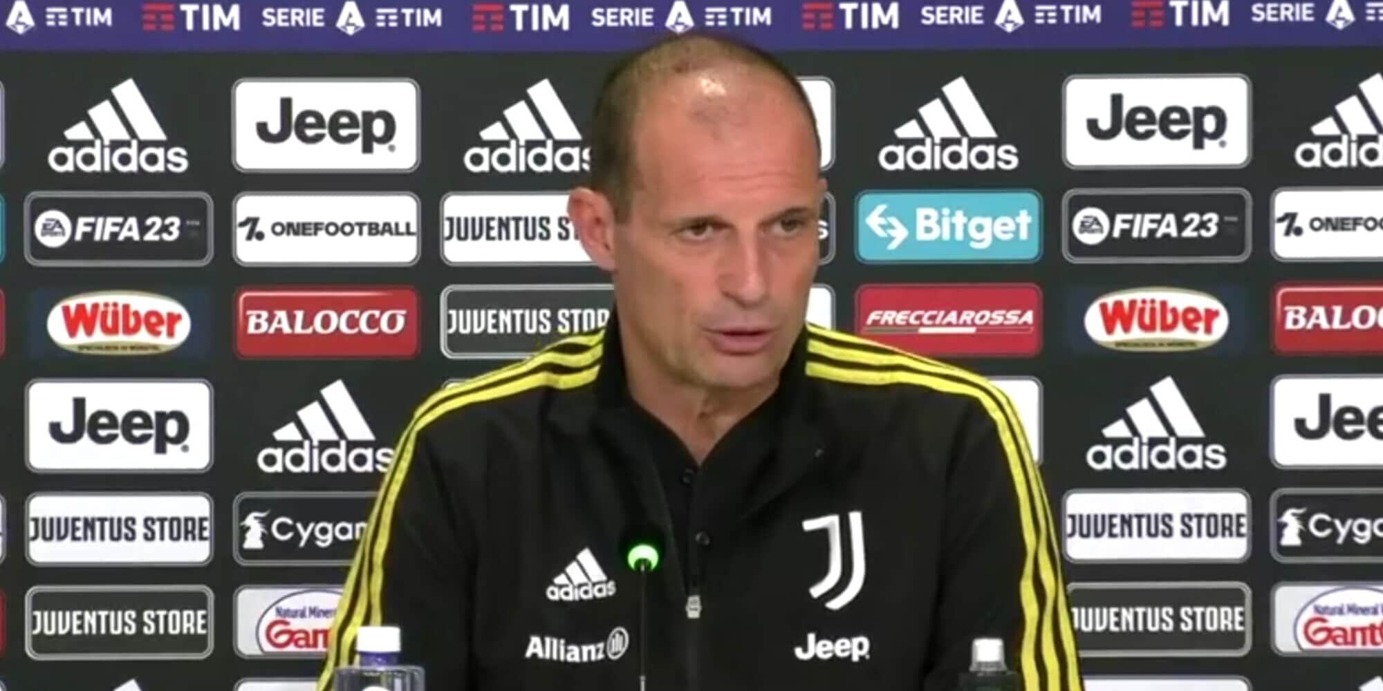 Juventus-Lazio, Allegri: "Locatelli e Cuadrado da valutare, out Vlahovic". Su Di Maria...