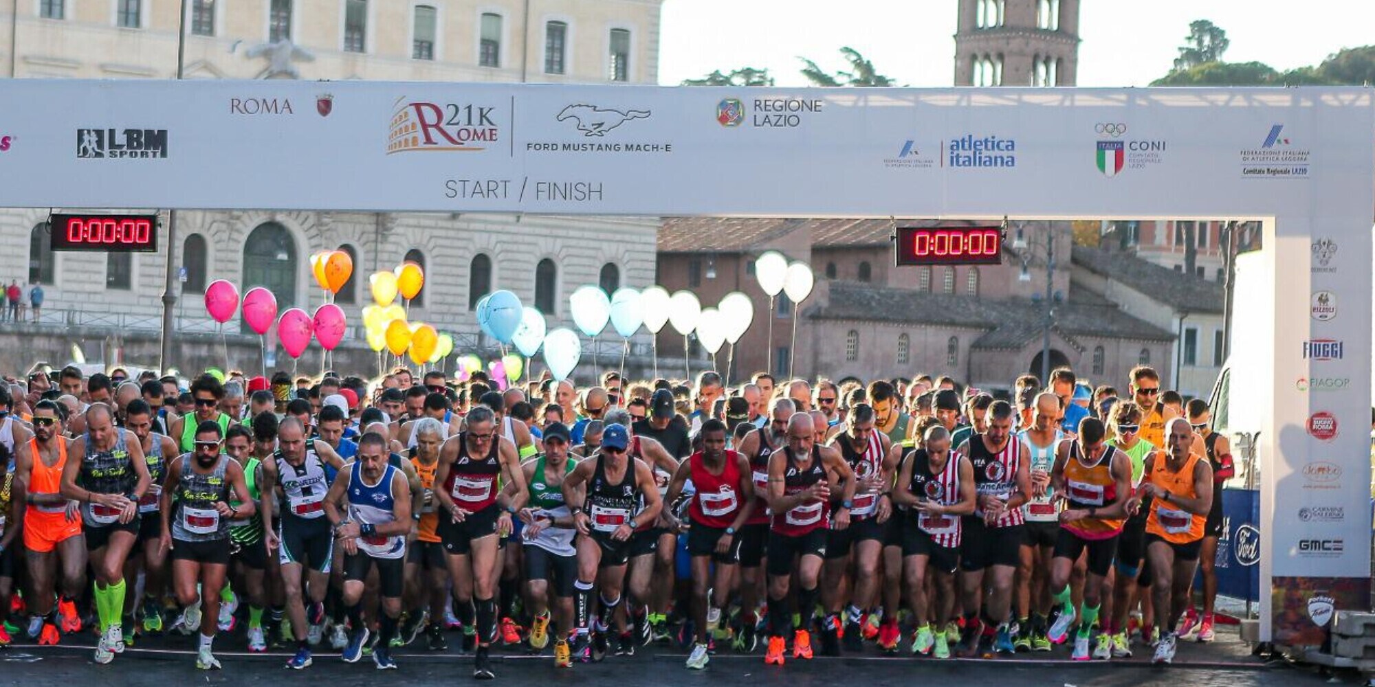 Correre a Roma è sempre una festa, si è svolta la Rome21k