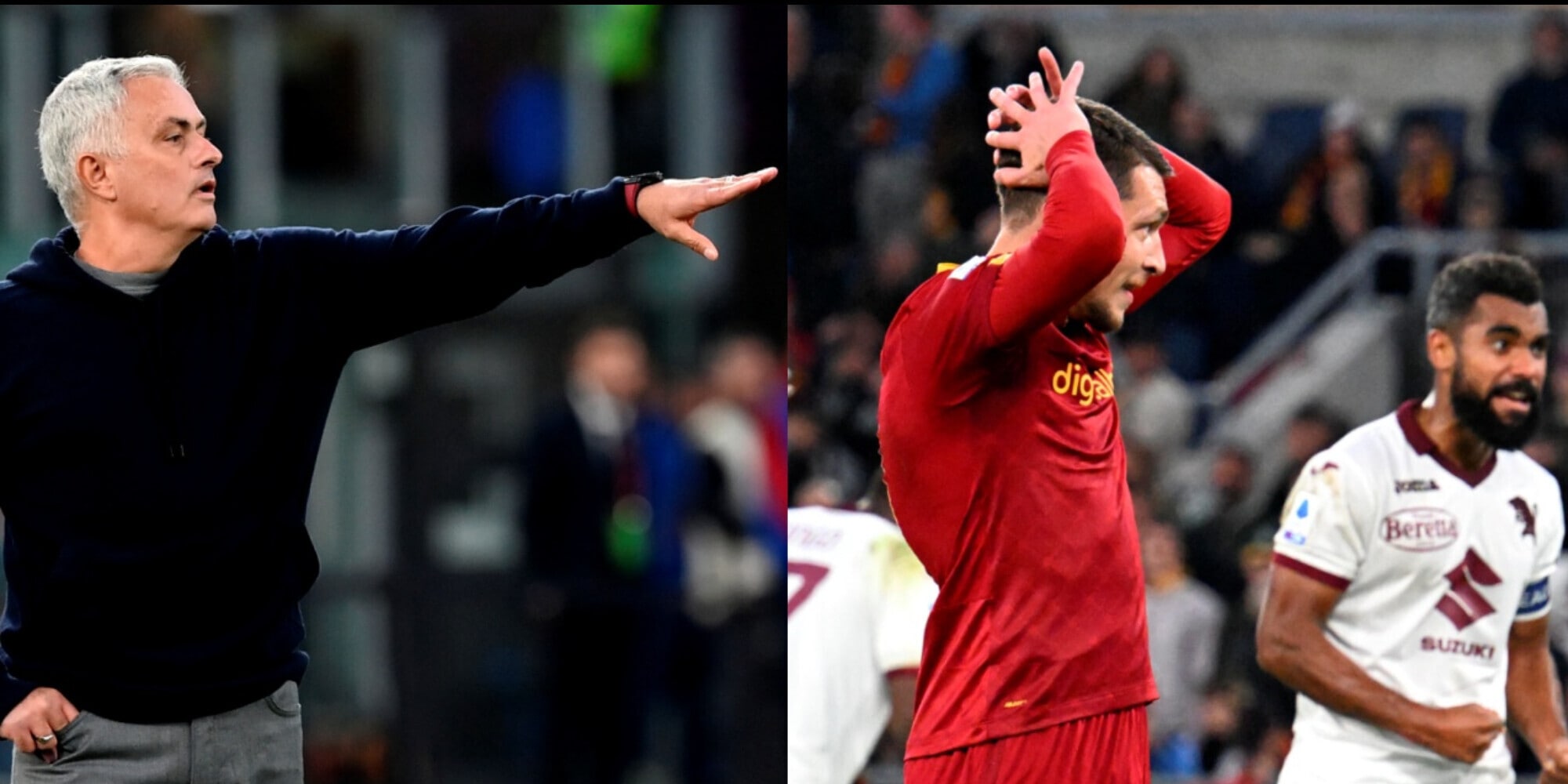 Roma-Torino, Mourinho: "Belotti? Non doveva tirare lui"