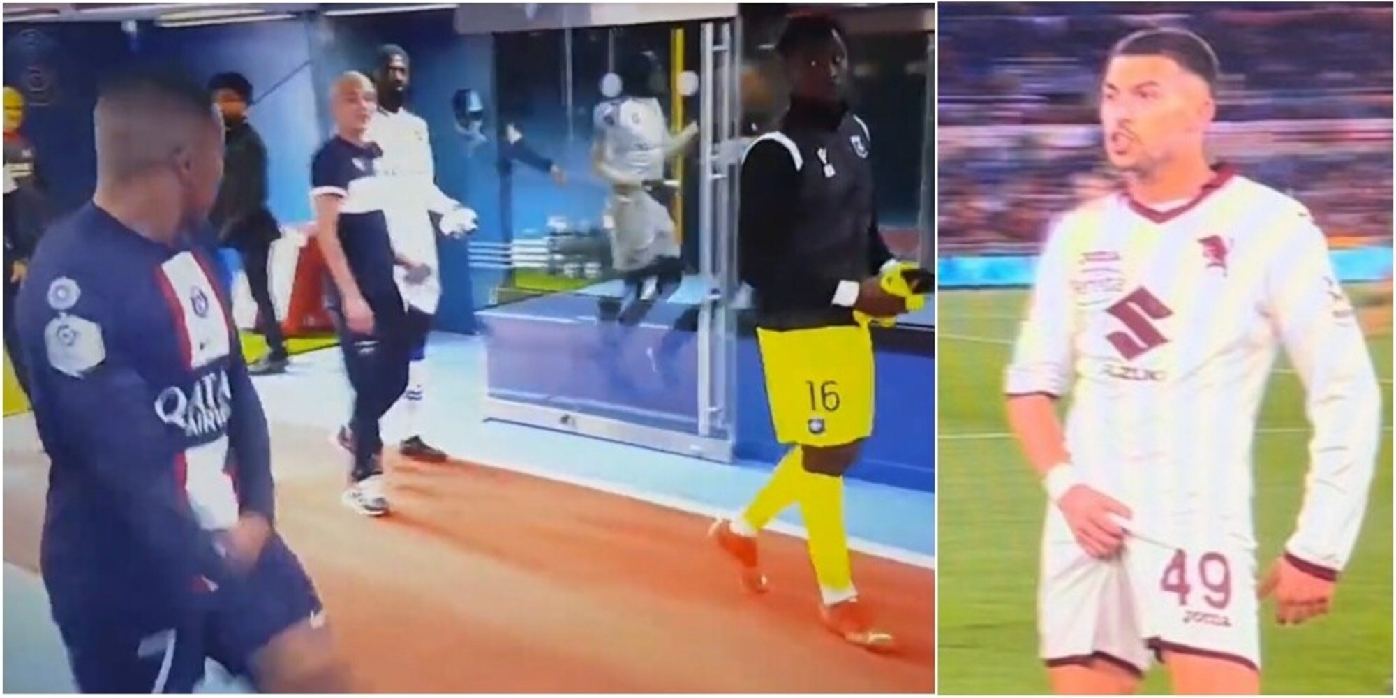 Mbappé come Radonjic: brutto gesto all'avversario dopo la goleada