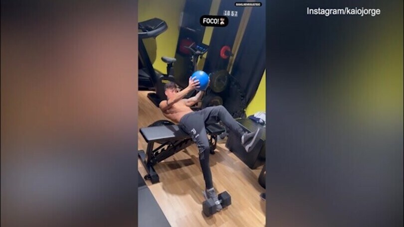 Juve, Kaio Jorge si allena duramente: il video social