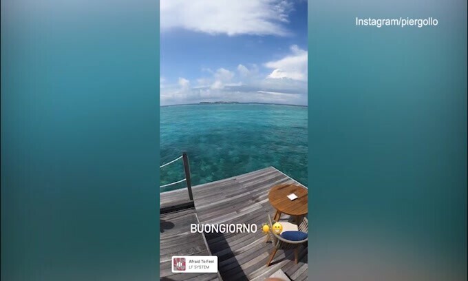 Gollini si rilassa: partitella alle Maldive con Soriano e Sansone