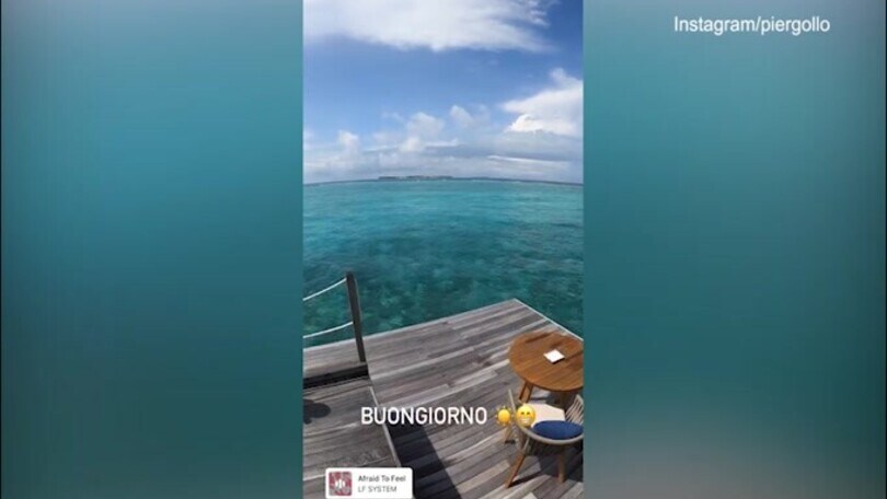 Gollini si rilassa: partitella alle Maldive con Soriano e Sansone