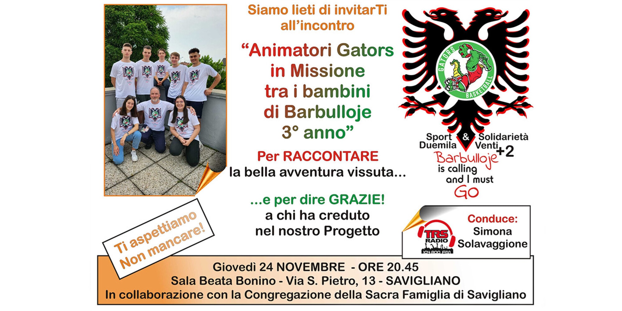 Animatori Gators in Missione a Barbulloje