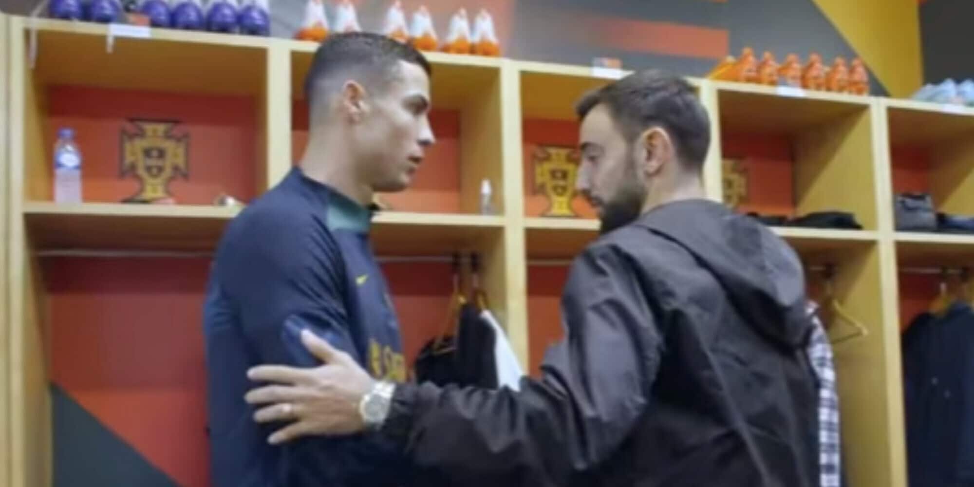 Ronaldo, Bruno Fernandes e la fredda stretta di mano: “La gente non sa la verità”