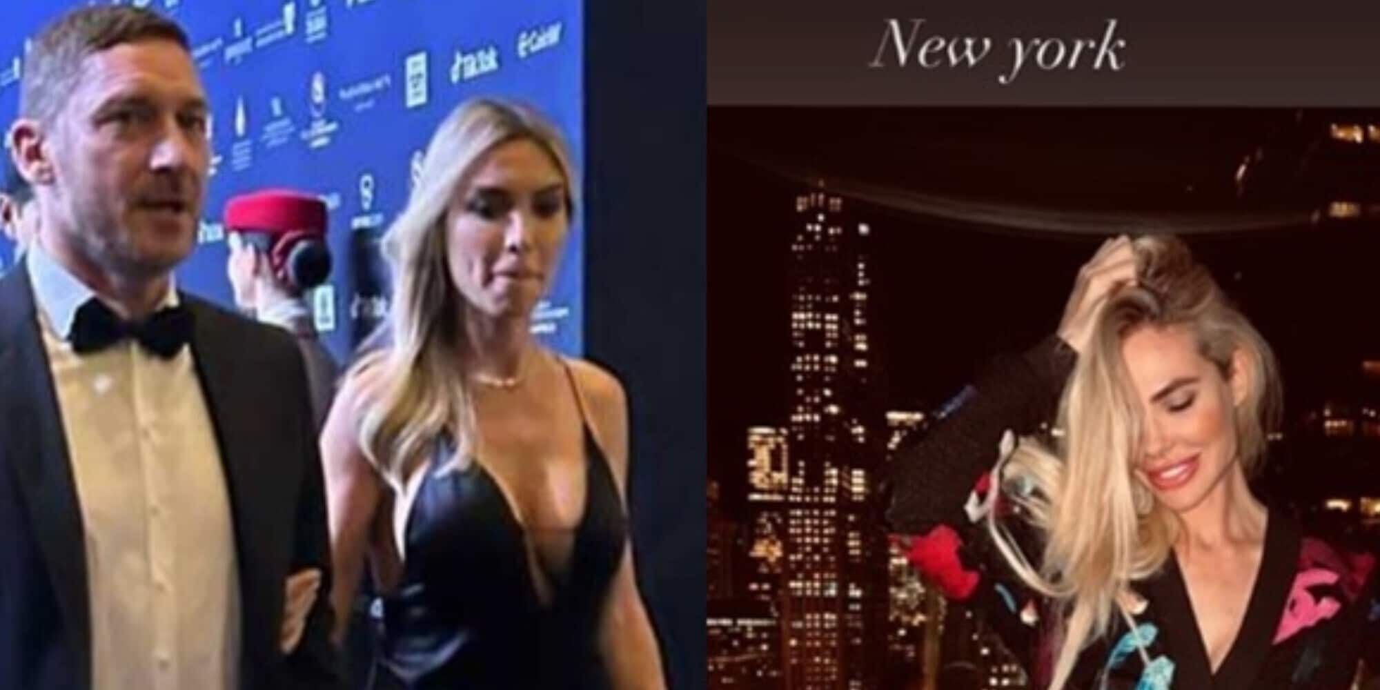 Totti e Noemi a Dubai, Ilary Blasi fugge negli USA dove andava con Francesco...
