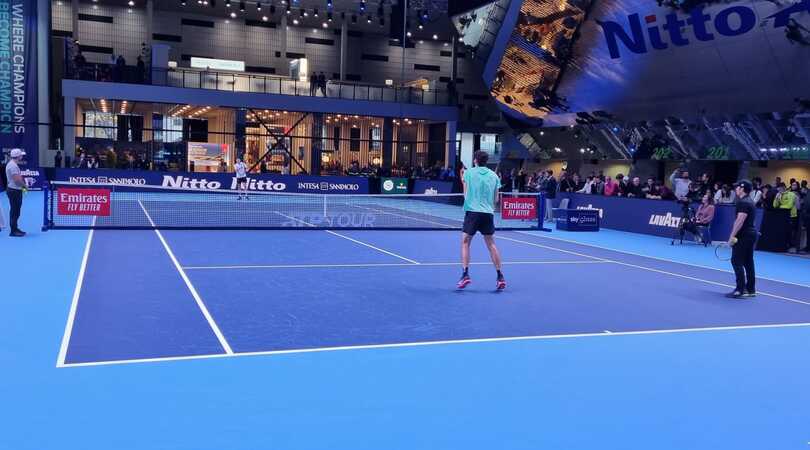Atp Finals Torino, Fritz si allena: che potenza i suoi colpi!