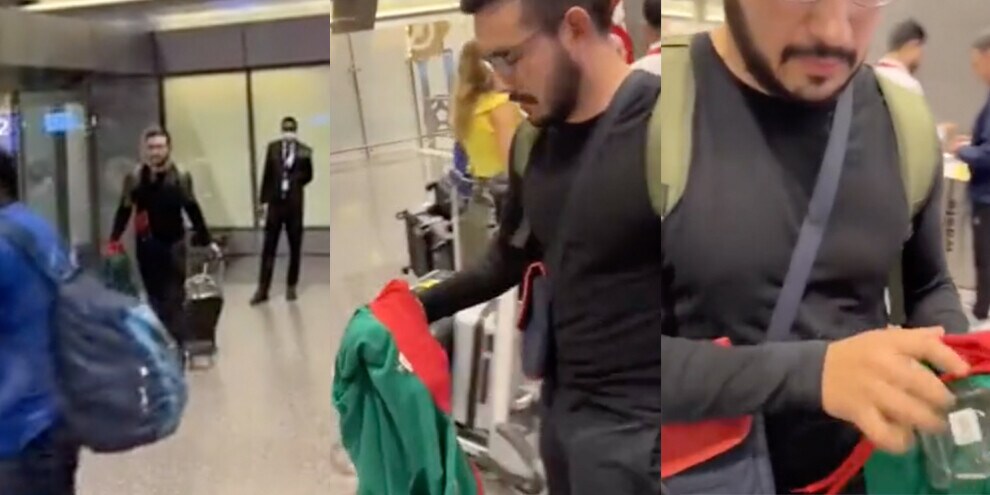 Qatar 2022, tequila di nascosto dai controlli all'aeroporto: l'incredibile video
