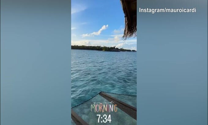 Maldive, ecco il buongiorno di Mauro Icardi