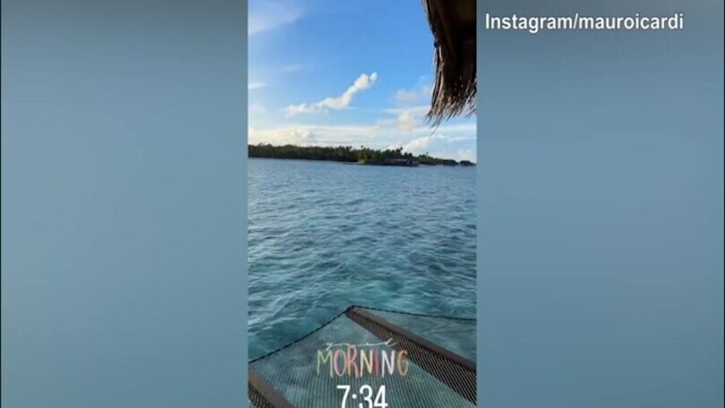 Maldive, ecco il buongiorno di Mauro Icardi