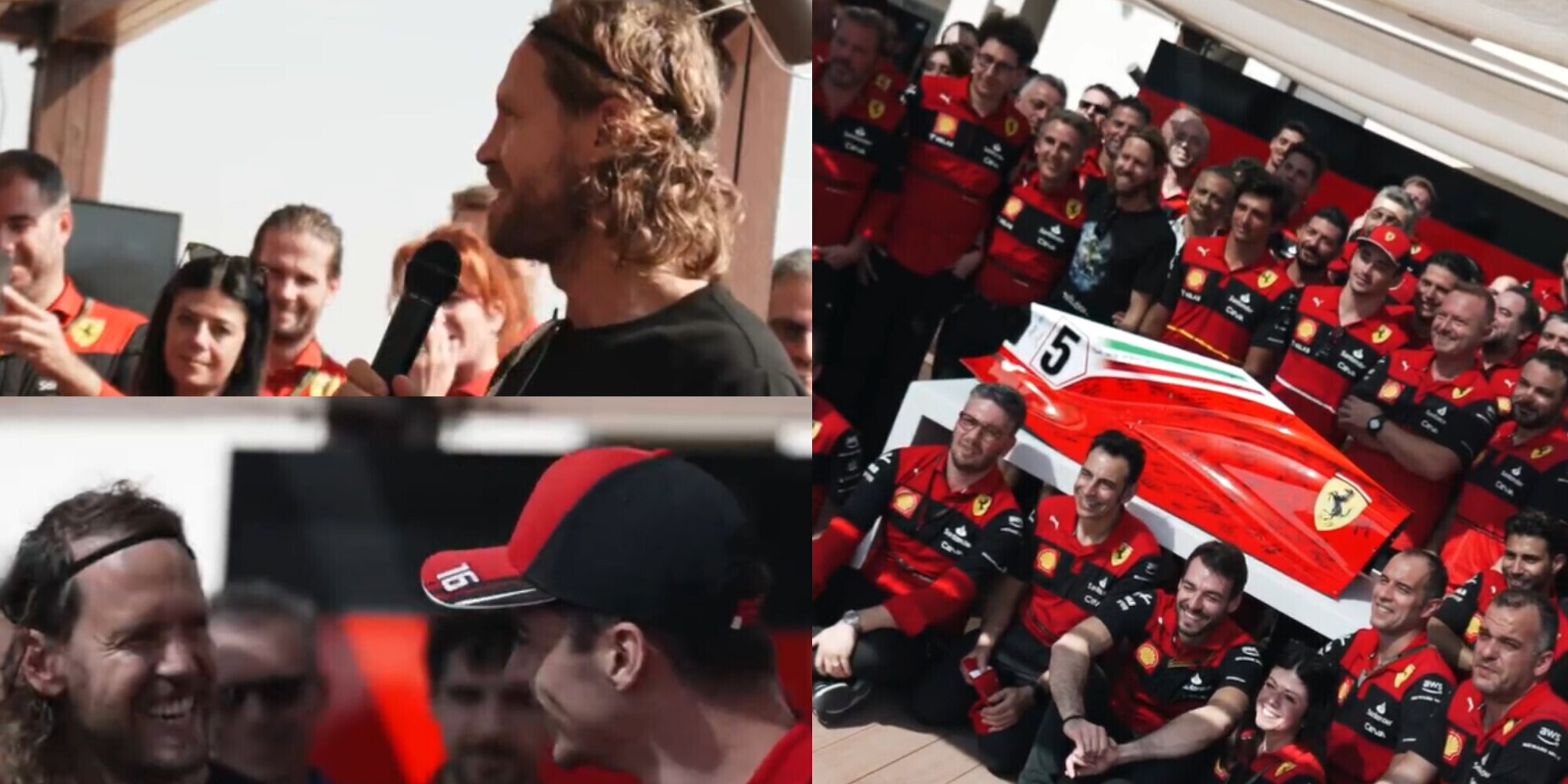 "Grazie di tutto, ragazzo": Ferrari, l'emozionante omaggio a Vettel