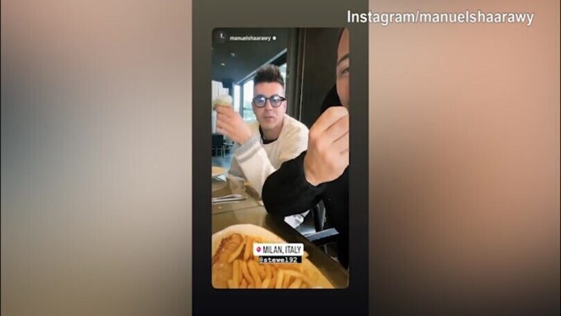 El Shaarawy, pausa pranzo con il fratello