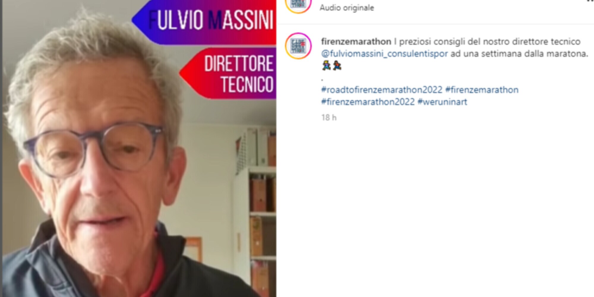 Firenze Marathon: i consigli di Massini per ultima settimana pre-gara